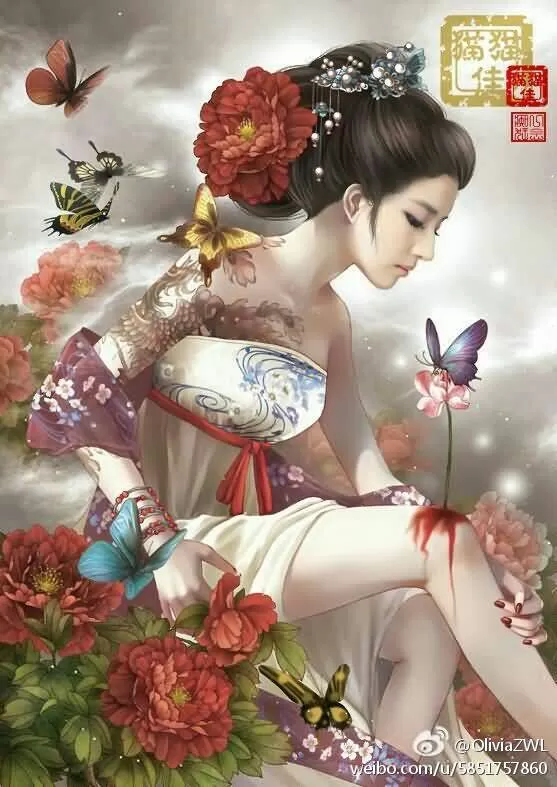 大美菲神天仙攻之大神们手绘PS古装图